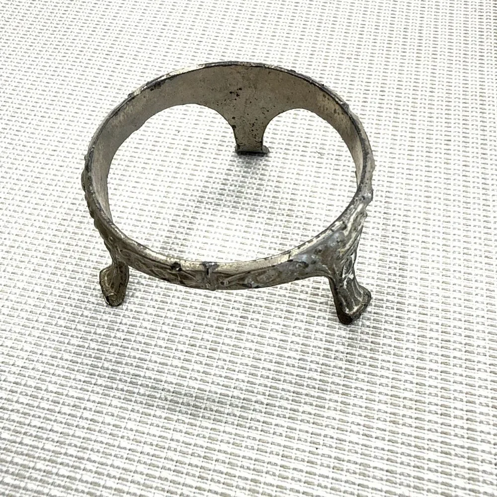 Vintage Silver Plated German Mesh Tea Strainer and Holder